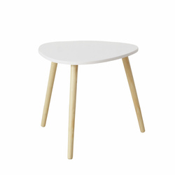 VISBY fa kávézóasztal 3 lábbal, 45 x 48 cm