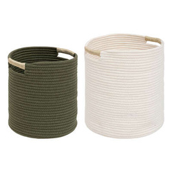 TROPICAL pamutfonott tárolókosarak, 2 darab