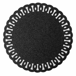 GUIRLANDE asztali alátét, csillámló, Ø 38 cm