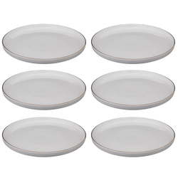 SUBLIMA lapostányérok arany szegéllyel, 6 db × Ø 27 cm