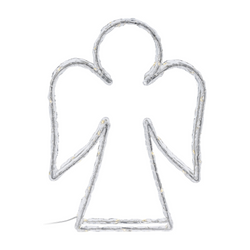 Fém fénydísz, álló LED figura