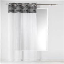 TAORA gyűrűs függöny, 140 x 240 cm, díszes szalaggal