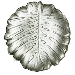 Üveg tortatál LEAF, 28 cm
