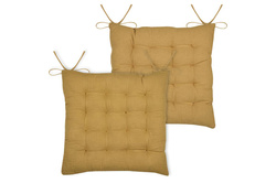 COLINE megkötős székpárna, 100% pamut, 38 x 38 cm