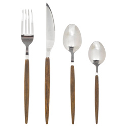 AMAZONIE evőeszközkészlet, 24 darab, fa nyéllel