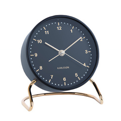 Ébresztőóra arany számokkal, STILI, Ø 9,5 cm