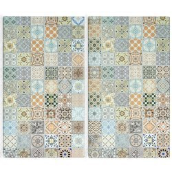 Üveg védőlapok a tűzhelyhez, 2 db, ZELLER, 1. minta