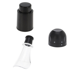 Bor készlet: tölcsér, pezsgő dugó, vákuum dugó, 3 elem