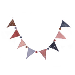 Gyerekszoba zászlós girland, 160 x 18 cm