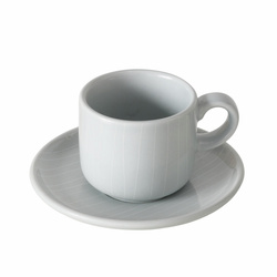 BERGEN csésze alátéttel, magassága 5,5 cm