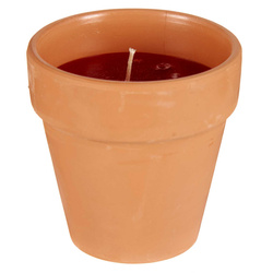 Geránium illatgyertya, légyellenes, Ø 8 cm