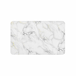 Márványhatású fürdőszobai szőnyeg arany díszítéssel, 50 x 80 cm