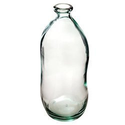 Újrahasznosított üveg váz, 35 cm, átlátszó