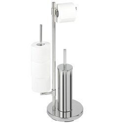 WC-papírtartó és WC-kefe állvány, UNIVERSALO NEO - 3 az 1-ben, WENKO