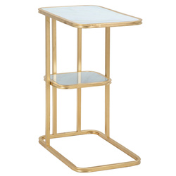 Két szintes oldalasztal, magassága 60 cm