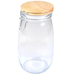 Zárható bambuszfedeles üveg, 1,4l