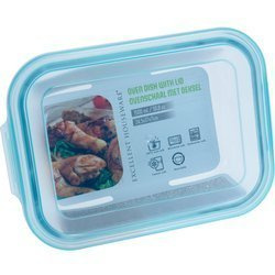 Üveg tároló edény műanyag fedéllel, 1500 ml