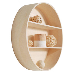 Simplicity fali polc, fa, Ø 38,5 cm