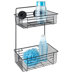 BARI Vacuum-Loc zuhanytálca, kétszintes, WENKO, fekete