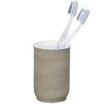 Fürdőszobai fogkefe tartó, NEBO tároló dekoratív textúrával - WENKO