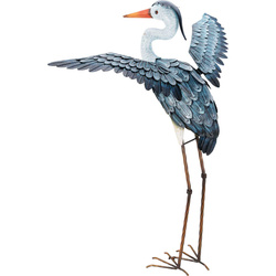 Fém kerti daru figura, 87 cm