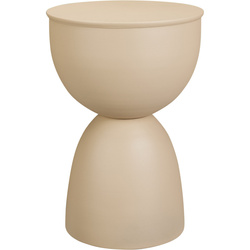 DUNE fém segédasztal homokszínben, 45,5 cm