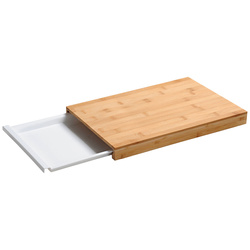 Bambusz vágódeszka kihúzható tálcával, 34 x 24 cm, Kesper