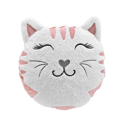 Macska párna szőrmével, Ø 40 cm