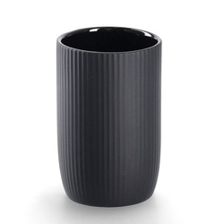 Kerámia csíkos fogkefetartó, Ø 7,7 cm