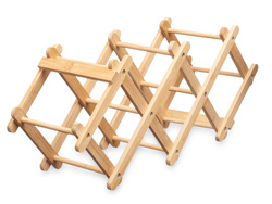 Borállvány 6 palackhoz, 54 x 15 x 21,5 cm