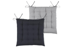 DUO megkötős székpárna, 100% pamut, 40 x 40 cm