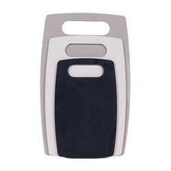 Műanyag vágódeszkák, 3 színű készlet