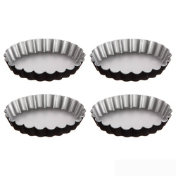 Fém tartaletták formák Ø 12 cm, 4 db.