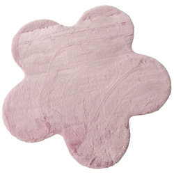 Gyerekszobai szőnyeg virág TELOS, 90 x 60 cm, rózsaszín