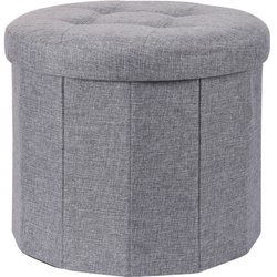 Puff pikolt ülőrésszel OTTOMAN, Ø 45 x 39 cm