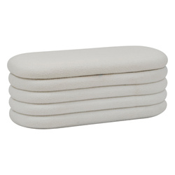 Előszobai ülőke GIULIA boucle, tárolóval, 110 x 46 x 40,5 cm