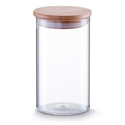 Üveg tároló bambusz fedéllel, 1000ml, ZELLER