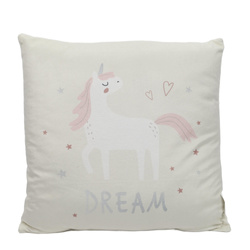 Dekoratív párna egyszarvúval, 40 x 40 cm
