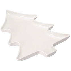 Fenyőfa alakú tálca előételekhez, 34 x 27 cm