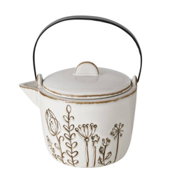 Porcelán kanna vas fogantyúval, Bloma, 1200 ml