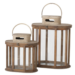 Laurie fából készült lámpások, 2 darab