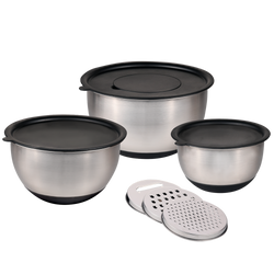 3 darabos keverőtál szett reszelőkkel