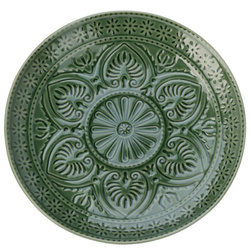 Kerámialap barázdált mintával, Ø 20 cm