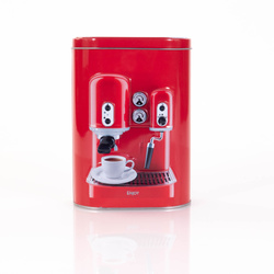 Kávé doboz ESPRESSO, fém, 13,5 x 7,5 x 19,2 cm