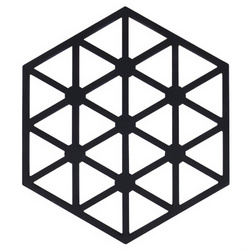 Fekete szilikon edényalátét