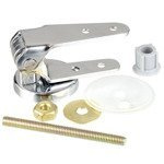 WC ülés szerelőkészlet, zsanérok, krómozott acél, 12 elem, WENKO