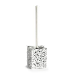 WC-kefe tartó TERRAZZO + kefe, polyrezin, ZELLER