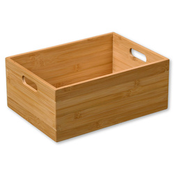 Bambusz tároló fogantyúkkal, 33 x 24 cm, Kesper
