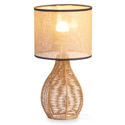 Bécsi fonott árnyékkal ellátott éjjeli lámpa, Ø 20 cm