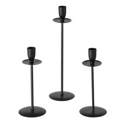 Fém gyertyatartó készlet, CHESIL, 20, 26 és 30 cm